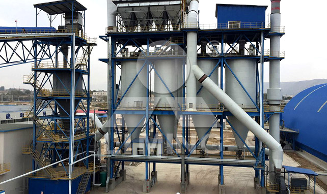 Ligne de production de charbon pulvérisé avec broyeur vertical